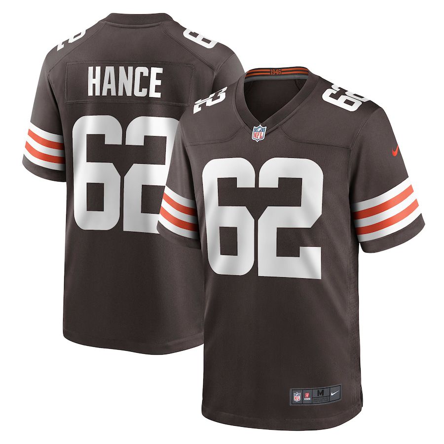Men Cleveland Browns #62 Blake Hance Nike Brown Game NFL Jersey->cleveland browns->NFL Jersey